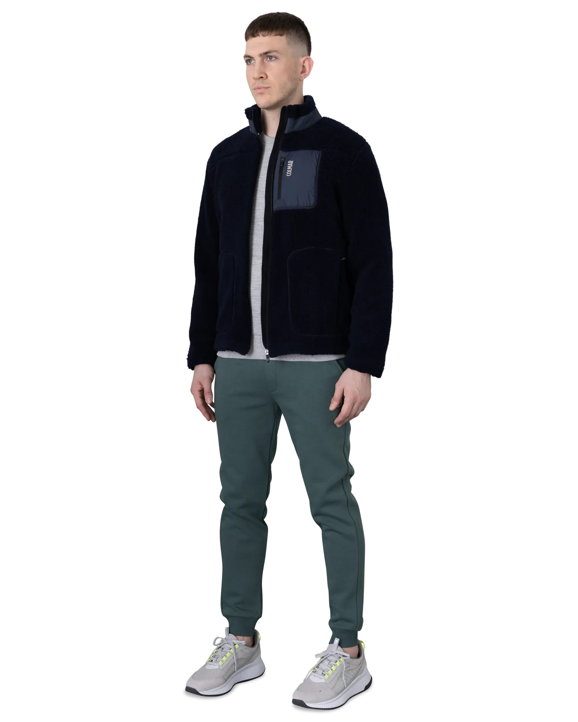 Sherpa Knit Zip-Up Sweatshirt