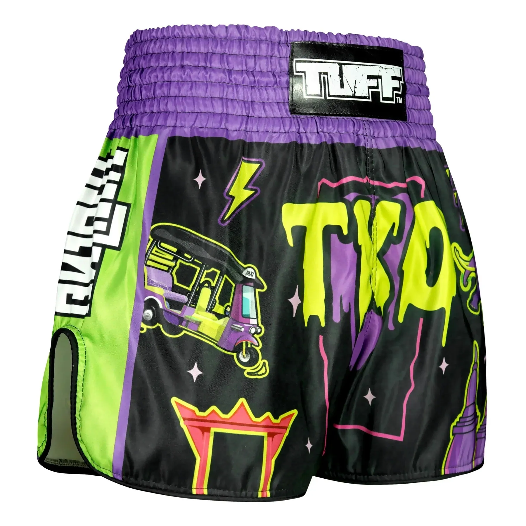 Shorts de Muay Thai Tuff High Cut Retro "The TKO Night"