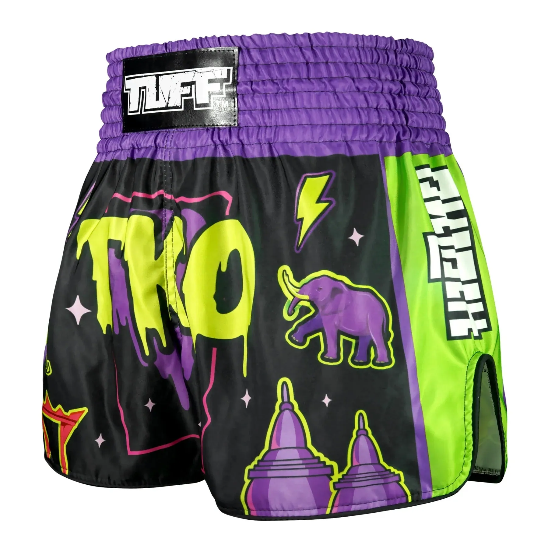 Shorts de Muay Thai Tuff High Cut Retro "The TKO Night"