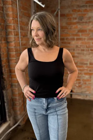 Side Ruched Essential Tank Top