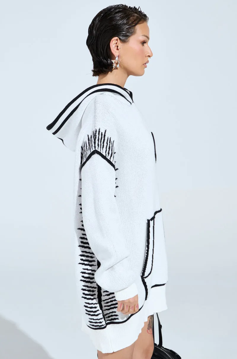 SKETCH IT KNIT SWEATSHIRT DRESS