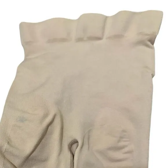 SKIMS Seamless Sculpt Mid Thigh High Waisted Tummy Control Shape Shorts In Clay