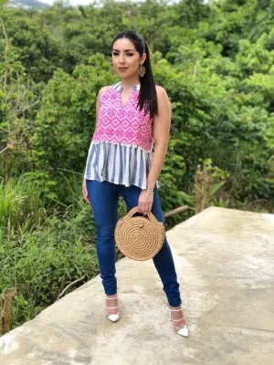 Sleeveless Stripe Top