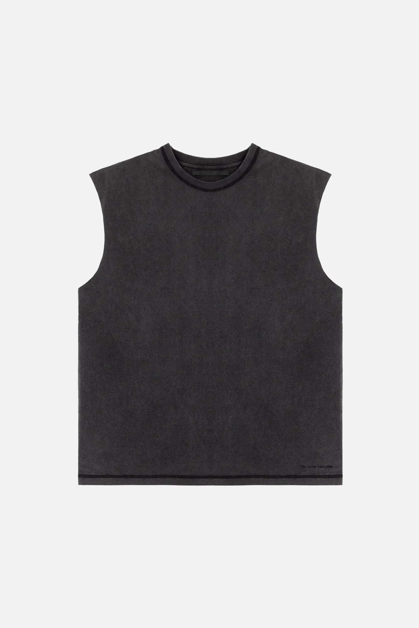 SLEEVELESS T-SHIRT WASHED BLACK