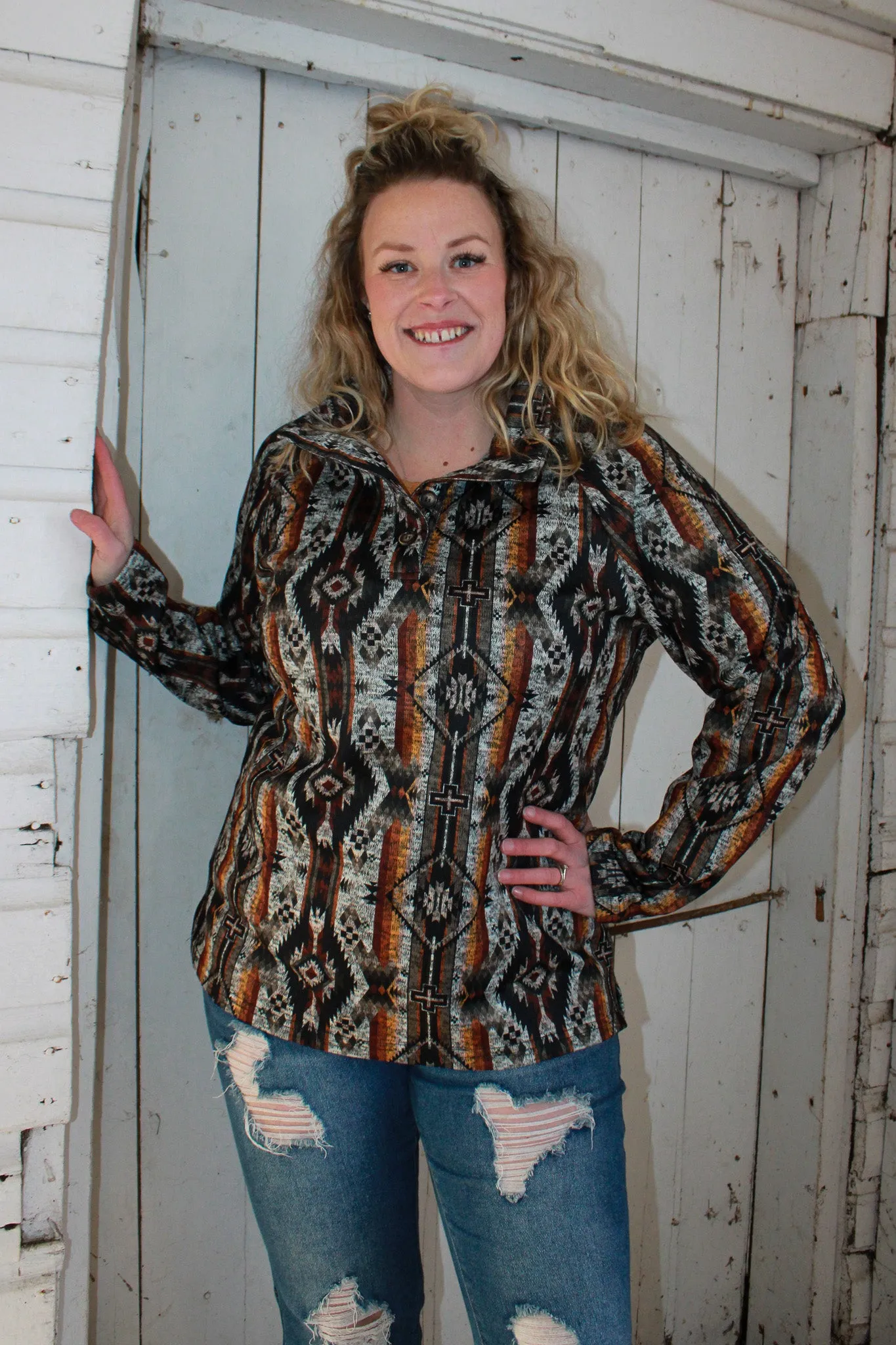 Small Town Pullover - Quarter Button