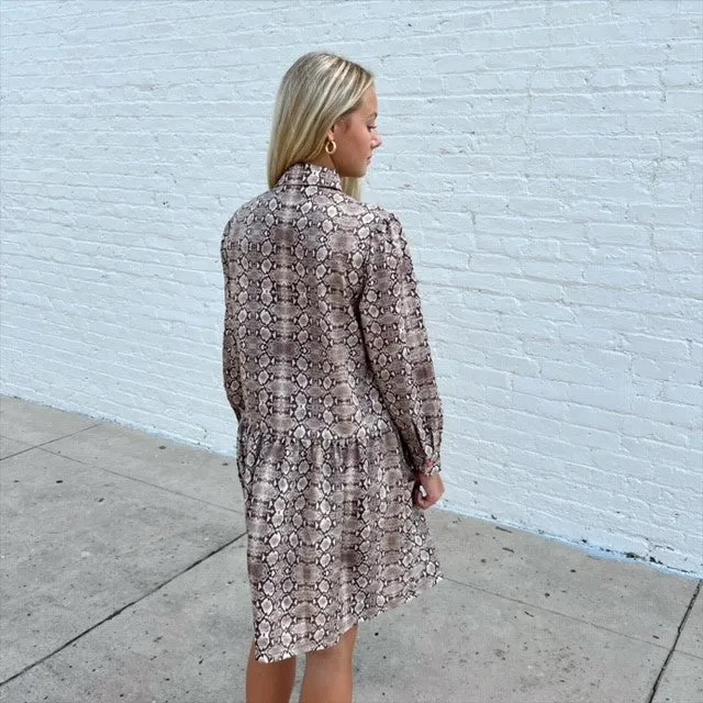 SMITH & QUINN SORRENTO SNAKE SKIN DRESS