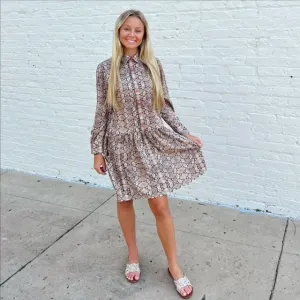 SMITH & QUINN SORRENTO SNAKE SKIN DRESS