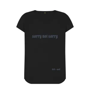 Sorry Not Sorry V Neck Tee