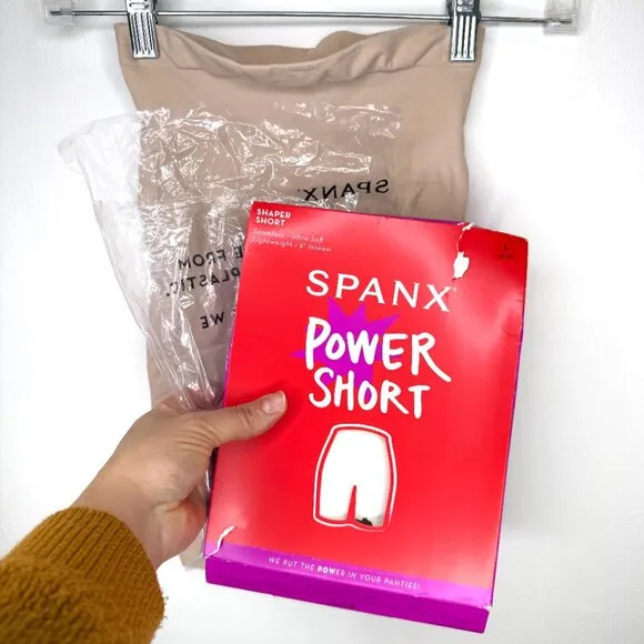 Spanx Power Shorts Shaper Short in Soft Nude Size Large