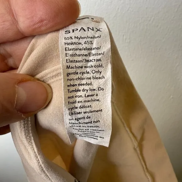 Spanx Power Shorts Shaper Short in Soft Nude Size Large