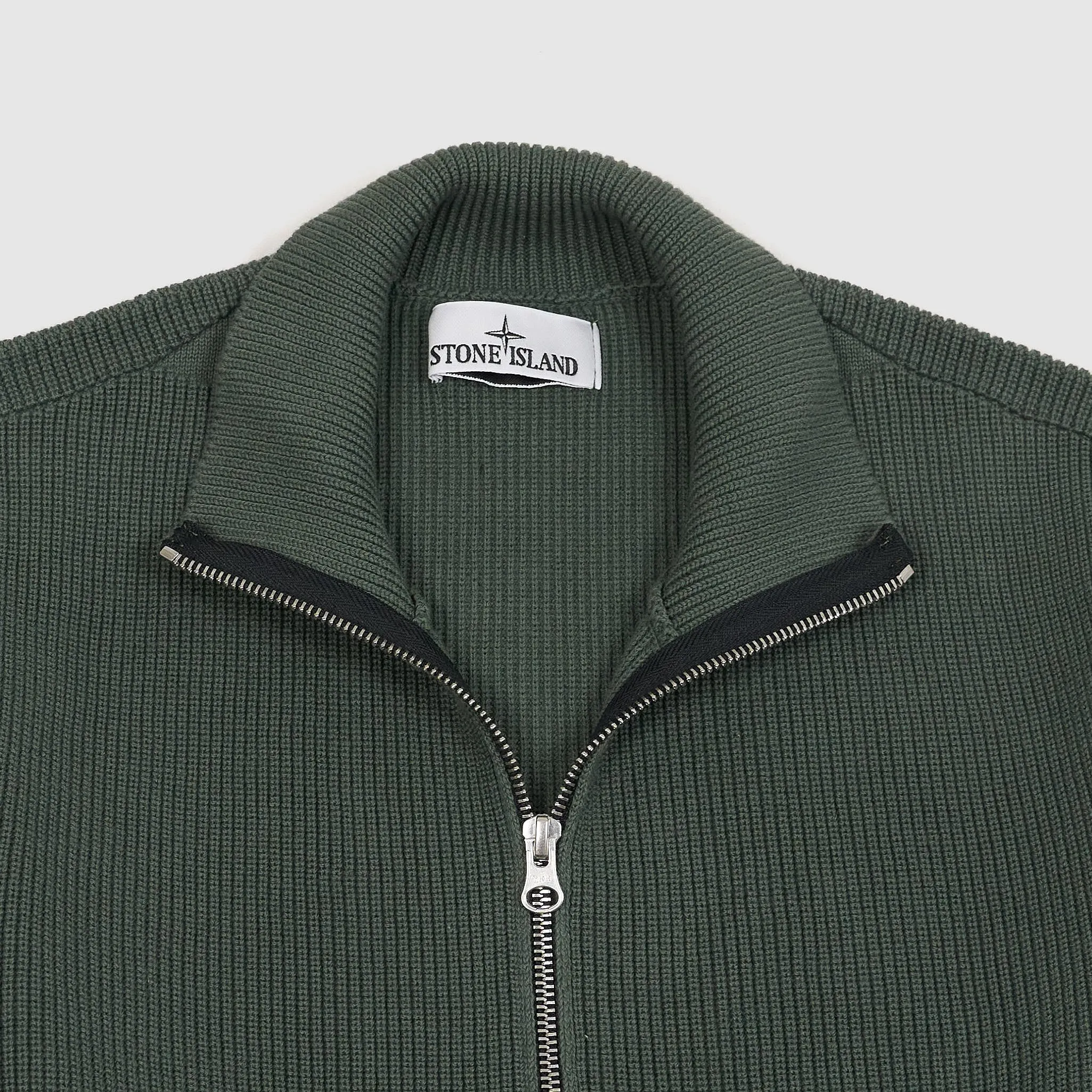 Stone Island Full Zip Collar Cardigan