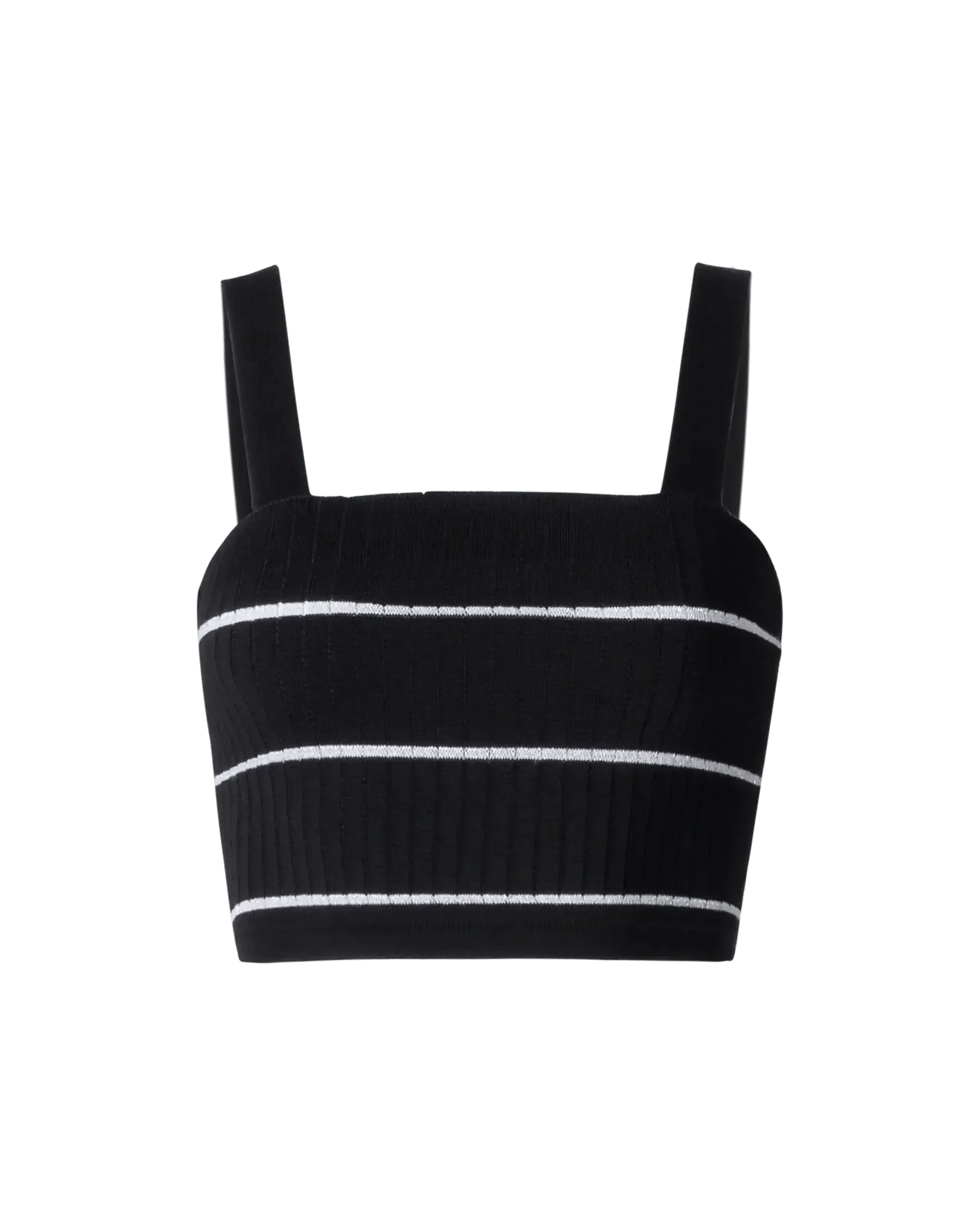 Striped Knit Crop Top