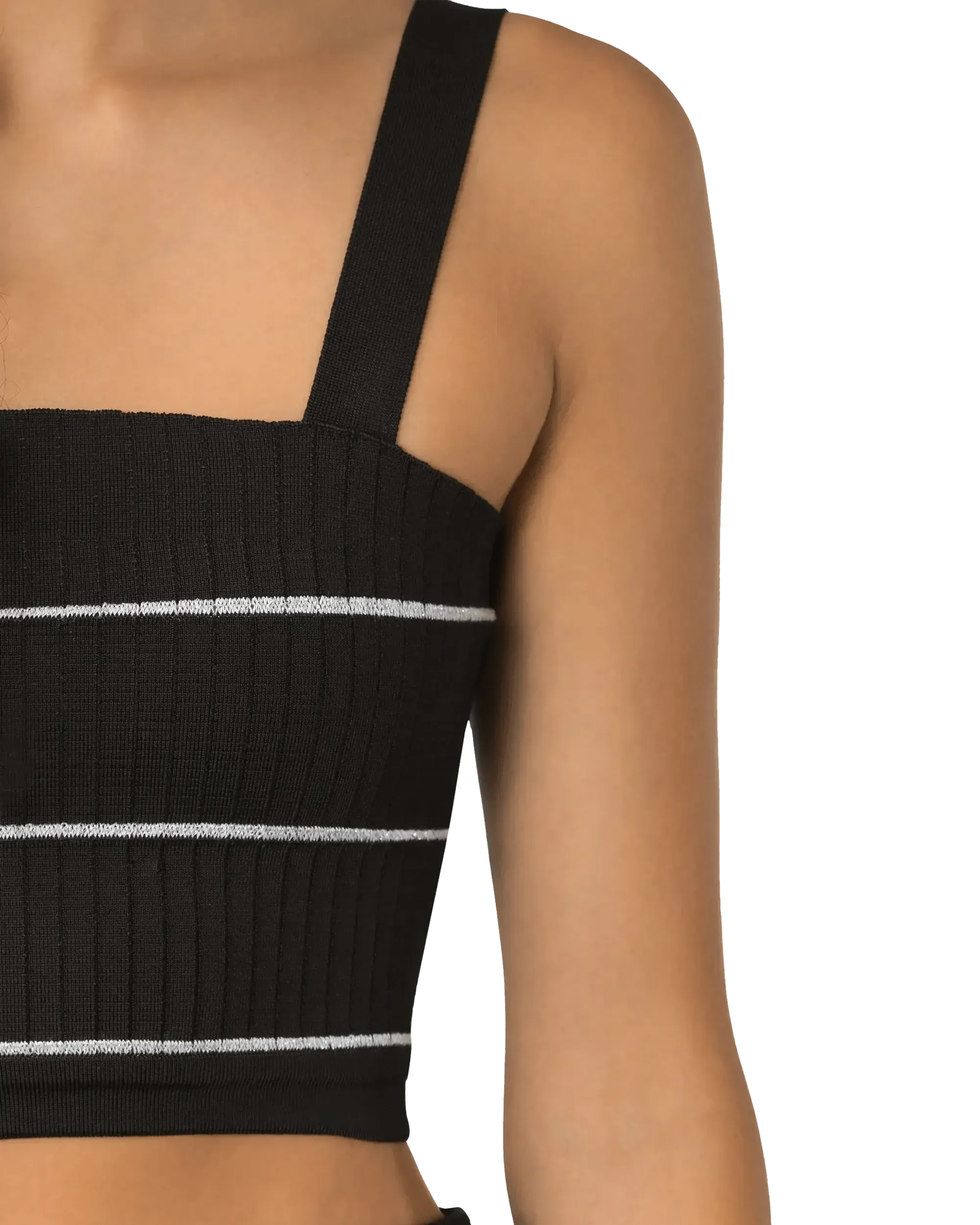 Striped Knit Crop Top