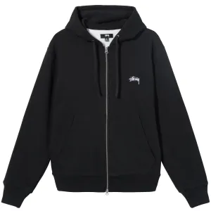 Stussy Thermal Zip Hoodie - Black, XL