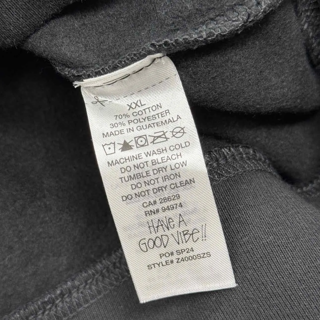 Stussy Zip Up "GEAR ZIP" Black New Size 2XL