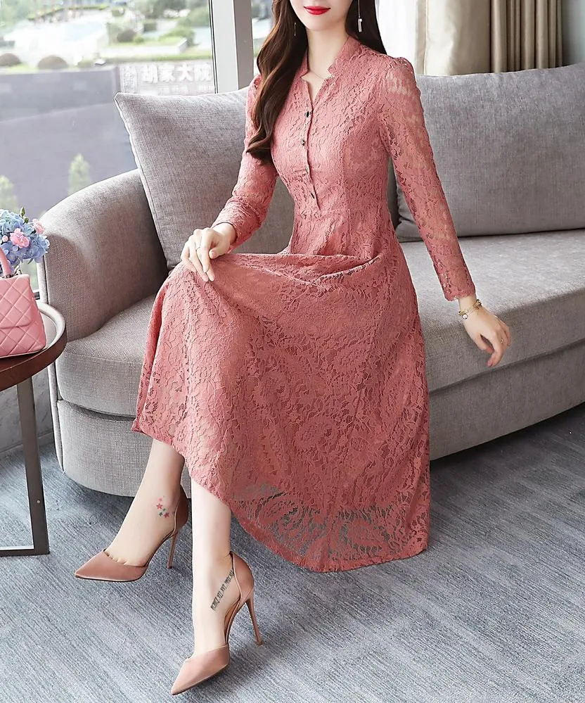 Stylish Button-up Long Sleeve T-Shirt Dress for a Flattering Fit