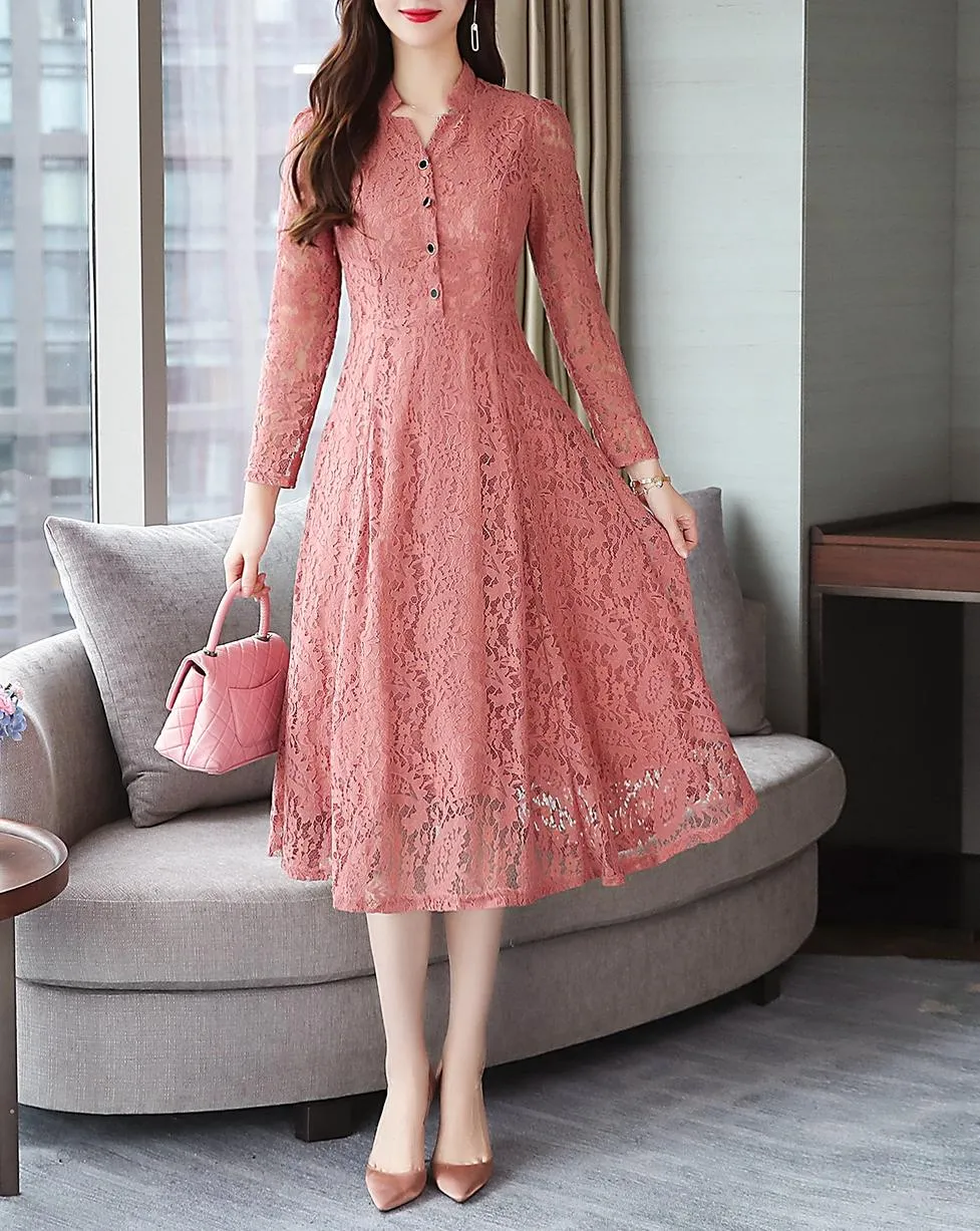 Stylish Button-up Long Sleeve T-Shirt Dress for a Flattering Fit