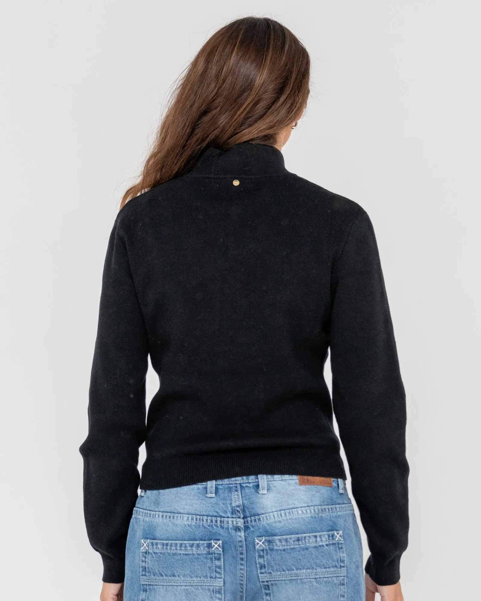 Sundial Zip Through Fitted Knit