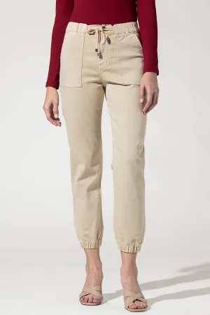 Super High Rise Jogger Pants with Elastic Leg