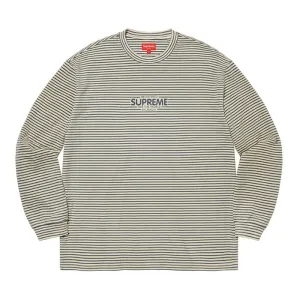Supreme Micro Stripe L/S Top- Natural