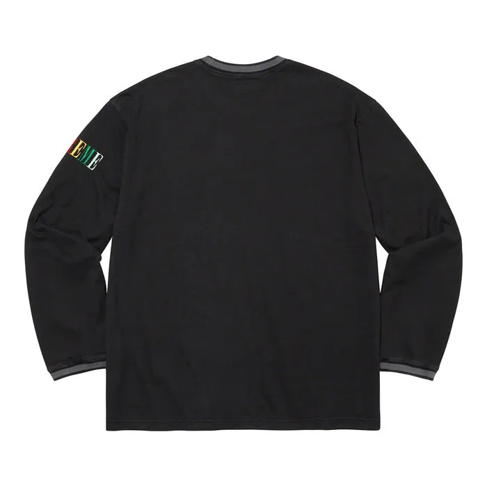 Supreme Multi Color Logo L/S Top- Black