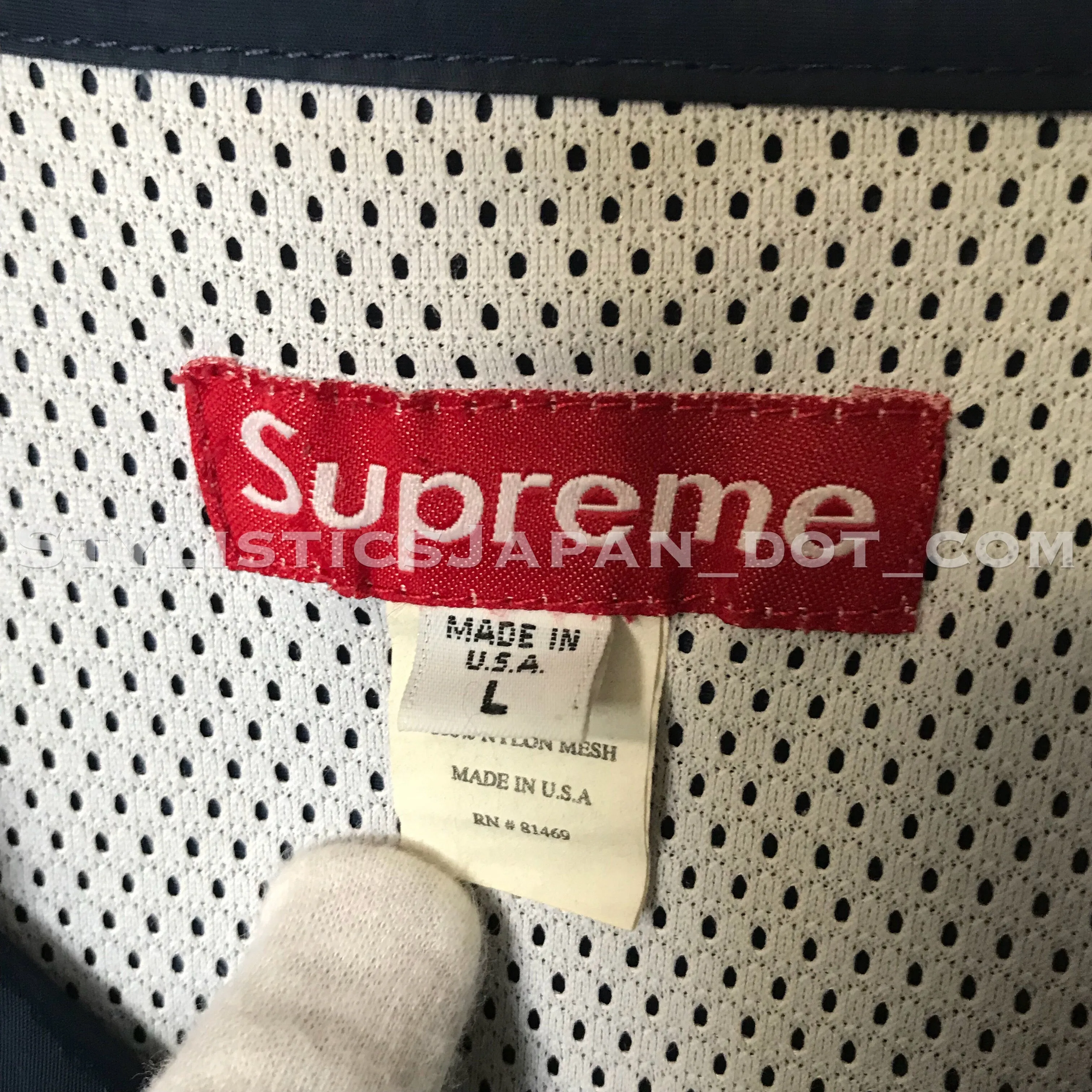 Supreme Vintage 'Patagonia' Nylon Zip-up Jacket Navy L