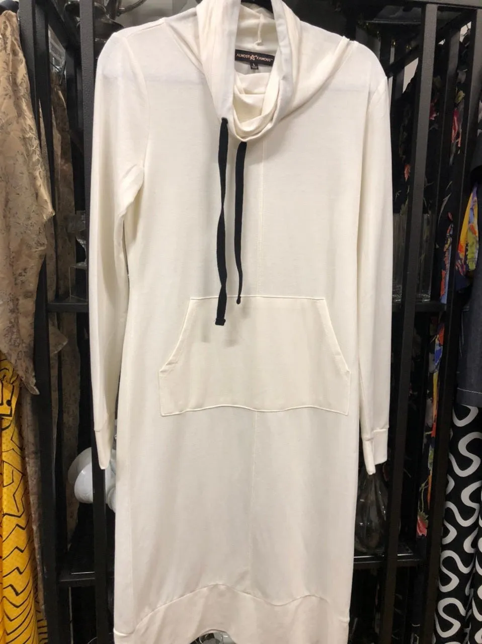 SWEATSHIRT HOODIE DRESS, size L  #3218