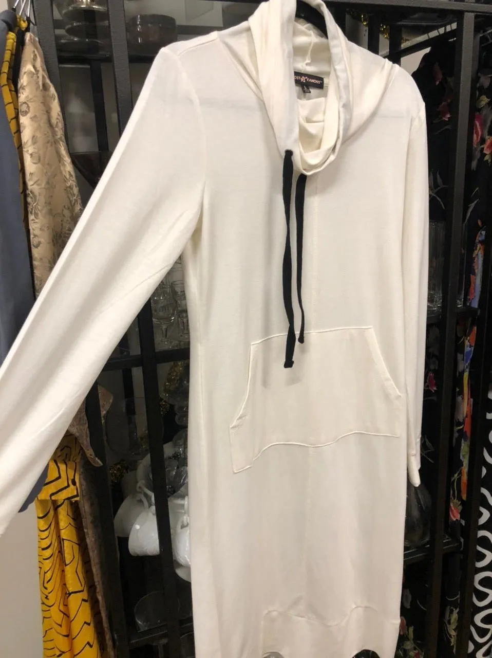 SWEATSHIRT HOODIE DRESS, size L  #3218