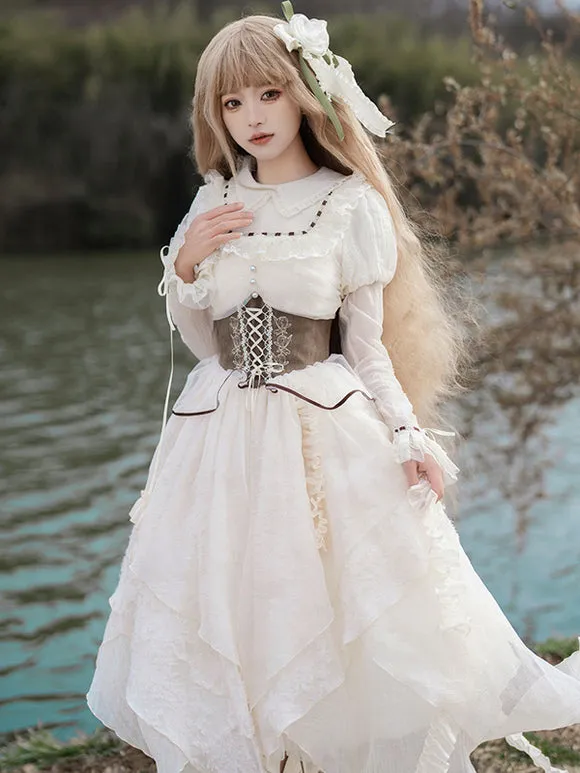 Sweet Lolita Dress Polyester Long Sleeves Dress Sweet Lolita Dress