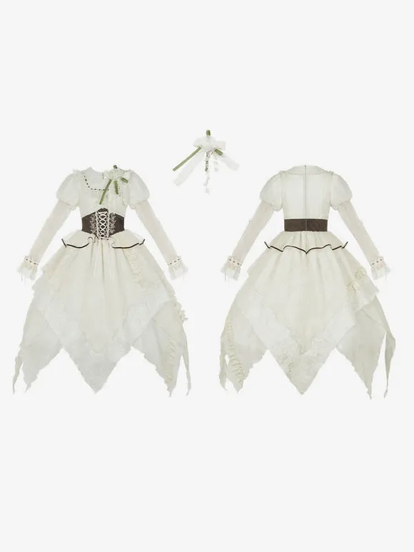 Sweet Lolita Dress Polyester Long Sleeves Dress Sweet Lolita Dress
