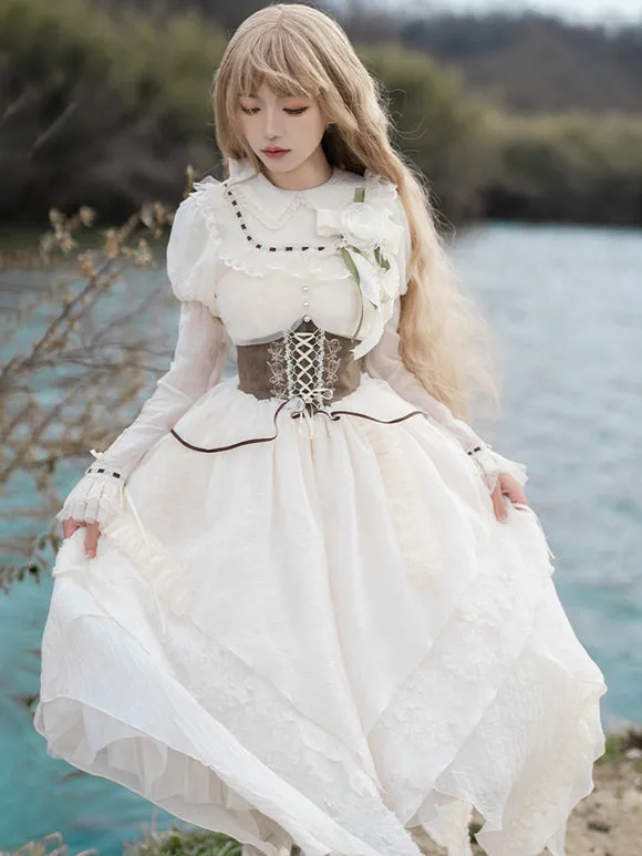 Sweet Lolita Dress Polyester Long Sleeves Dress Sweet Lolita Dress