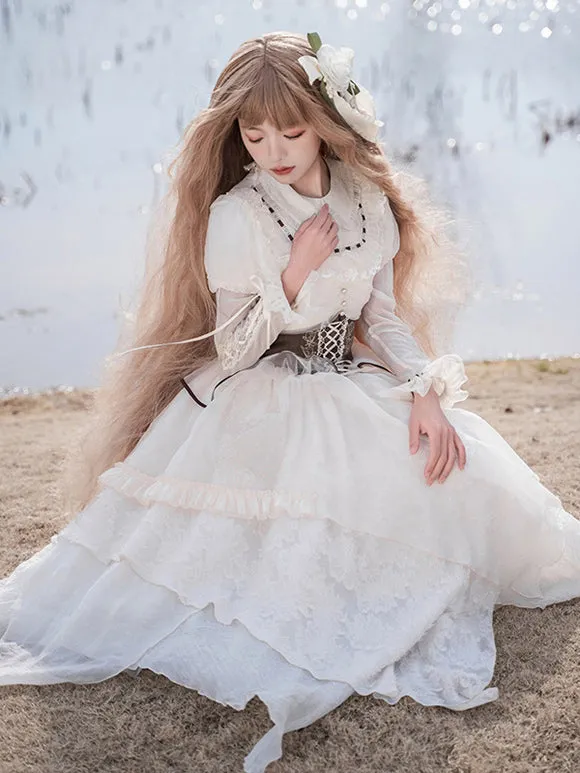 Sweet Lolita Dress Polyester Long Sleeves Dress Sweet Lolita Dress