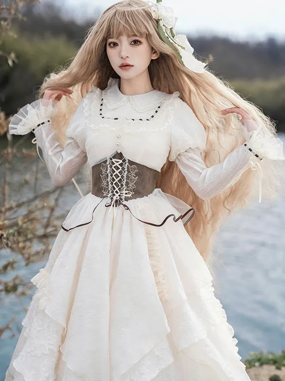 Sweet Lolita Dress Polyester Long Sleeves Dress Sweet Lolita Dress