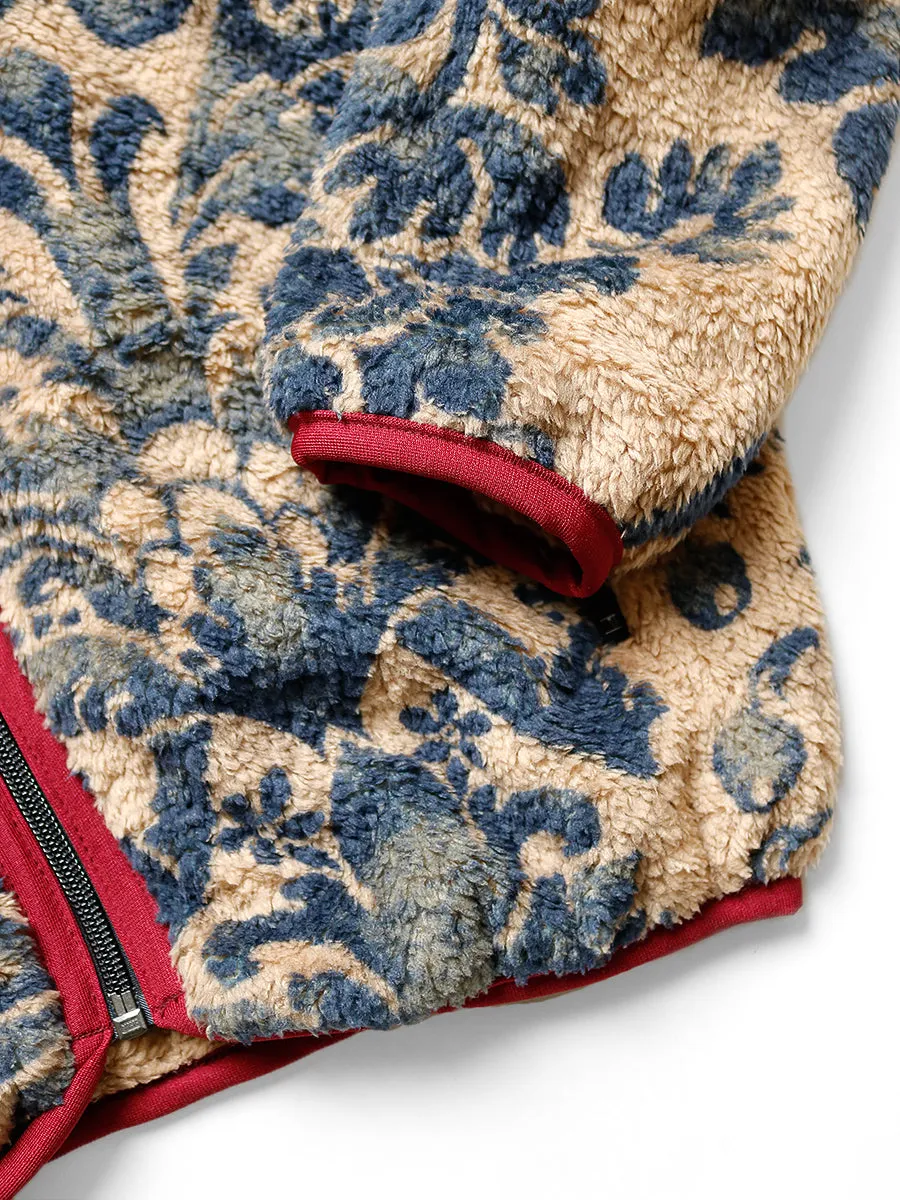 [S~XL] DS! Kapital Damask Fleece Zip Up Jacket
