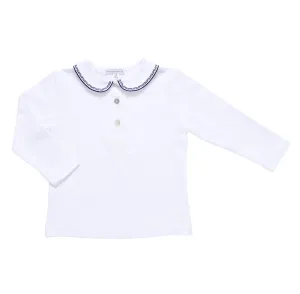 T-shirt long sleeves -navy trim