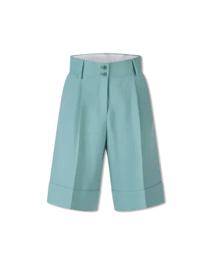Tailored Cotton Bermuda Shorts
