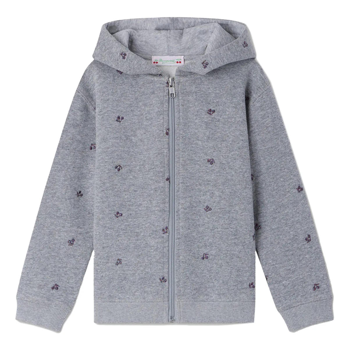 Talent Grey Glitter Cherry Sweatshirt