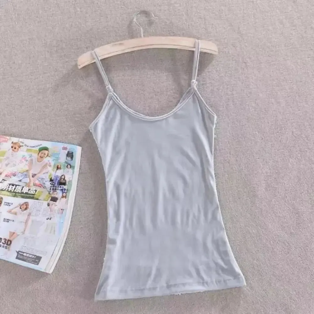 Tank Tops Women Clothing Summer Sleeveless Casual Slim Shirt Woman Streetwear Sexy Sequins Top Ladies Clothes Camis