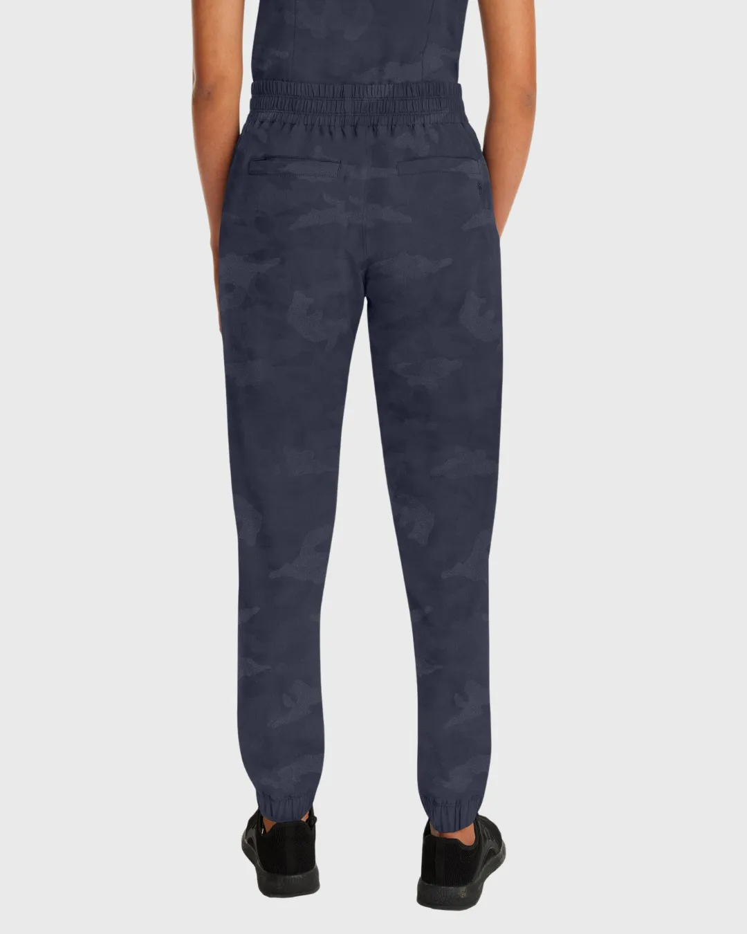 Tate Women's Camo Jogger Scrub Pant - Pewter - 9350 (3XL Only)