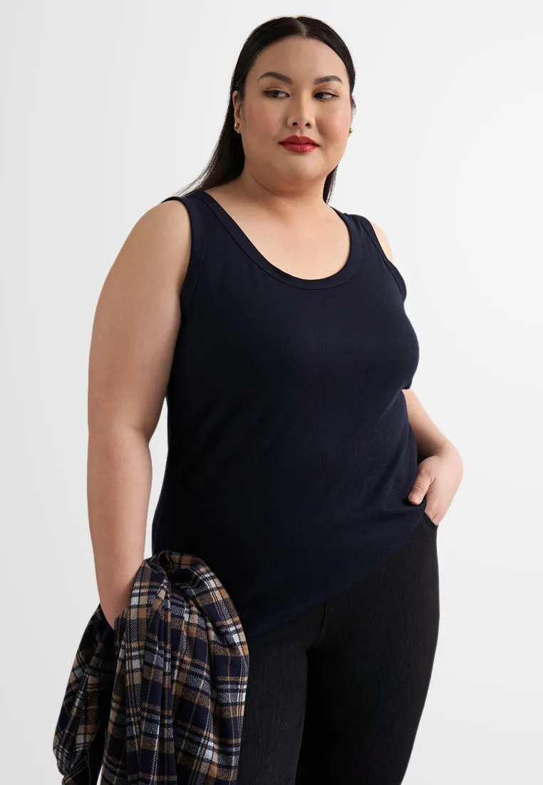 Teddy Basic Ribbed Tank Top