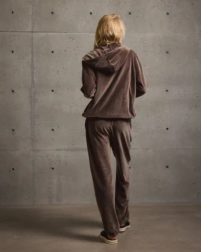 Tenore Velour Zip Up Hoodie