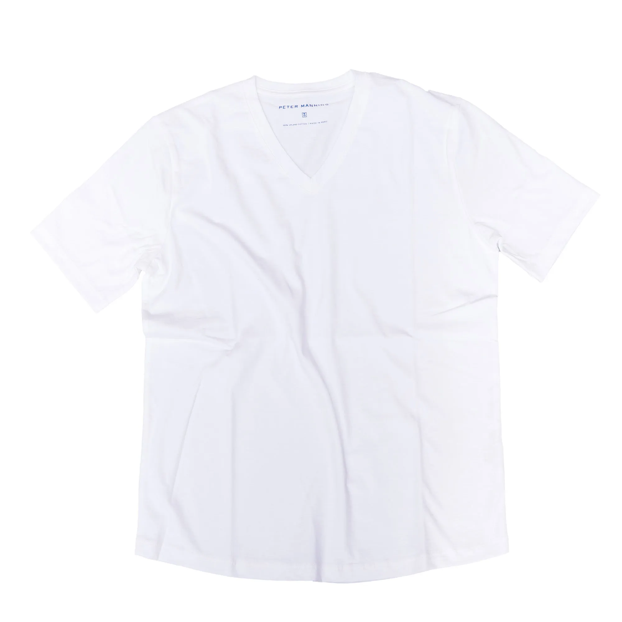 The V Neck T - White