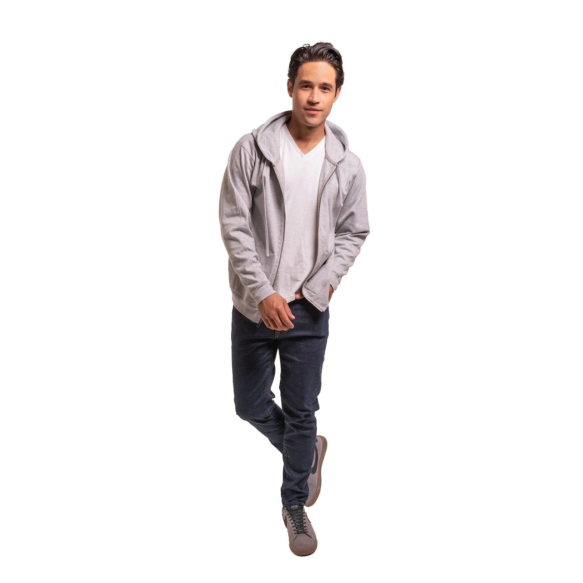The V Neck T - White