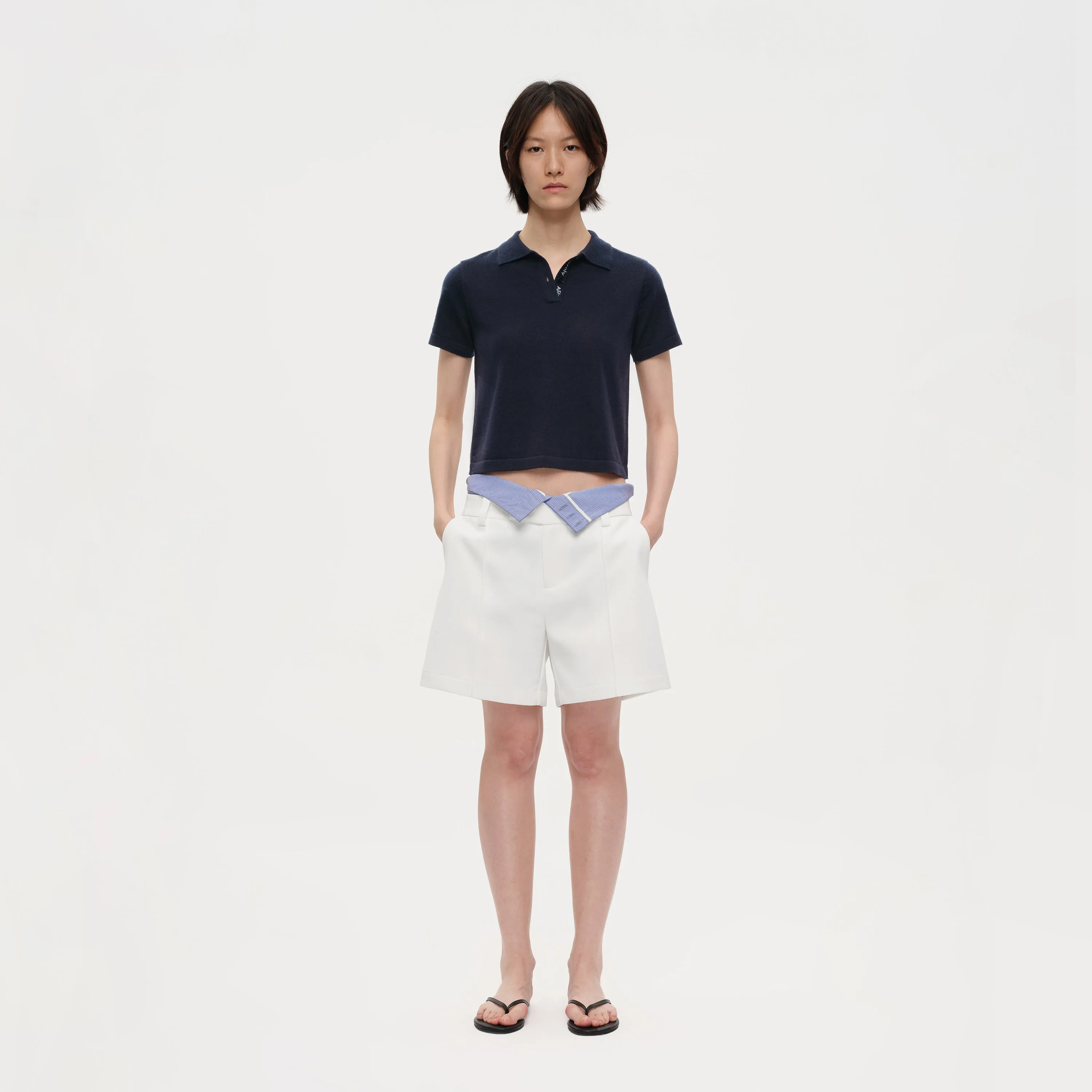 The Wide Leg Tailored Shorts