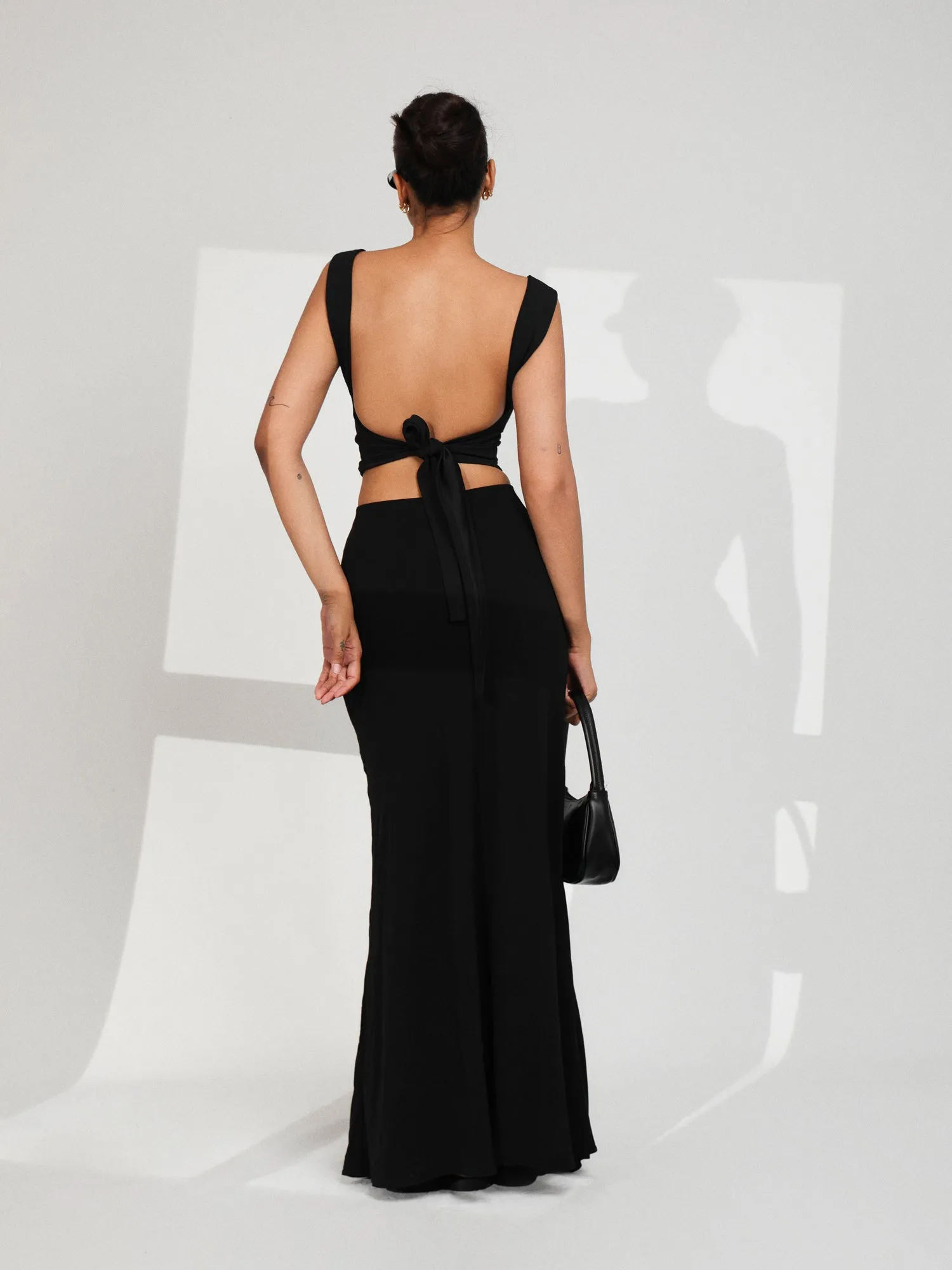 Thick Strap Back Tie Up Top