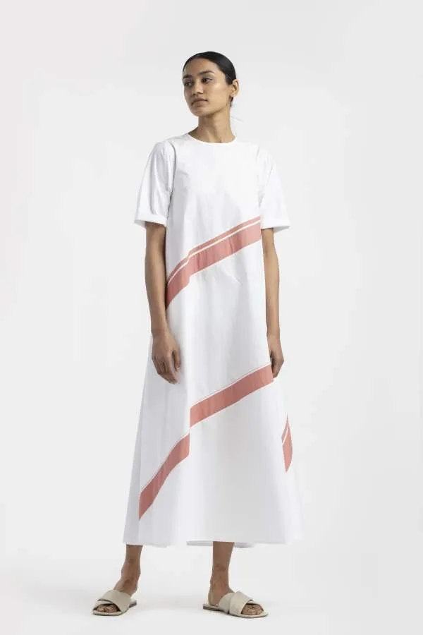 Three  I   Applique Stripe Dress