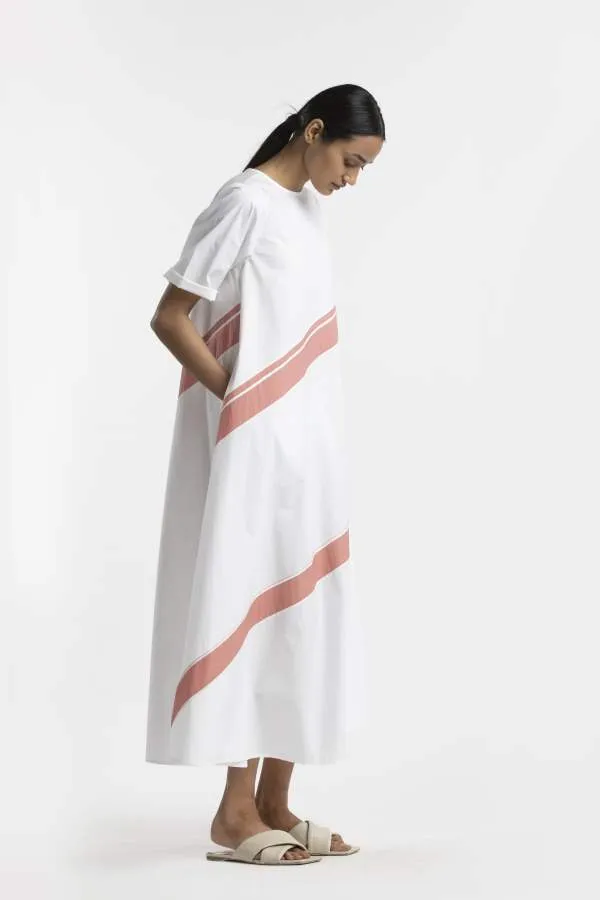 Three  I   Applique Stripe Dress