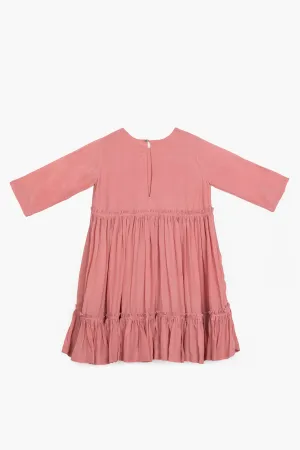 Three  I   Frill Dress  Crepe