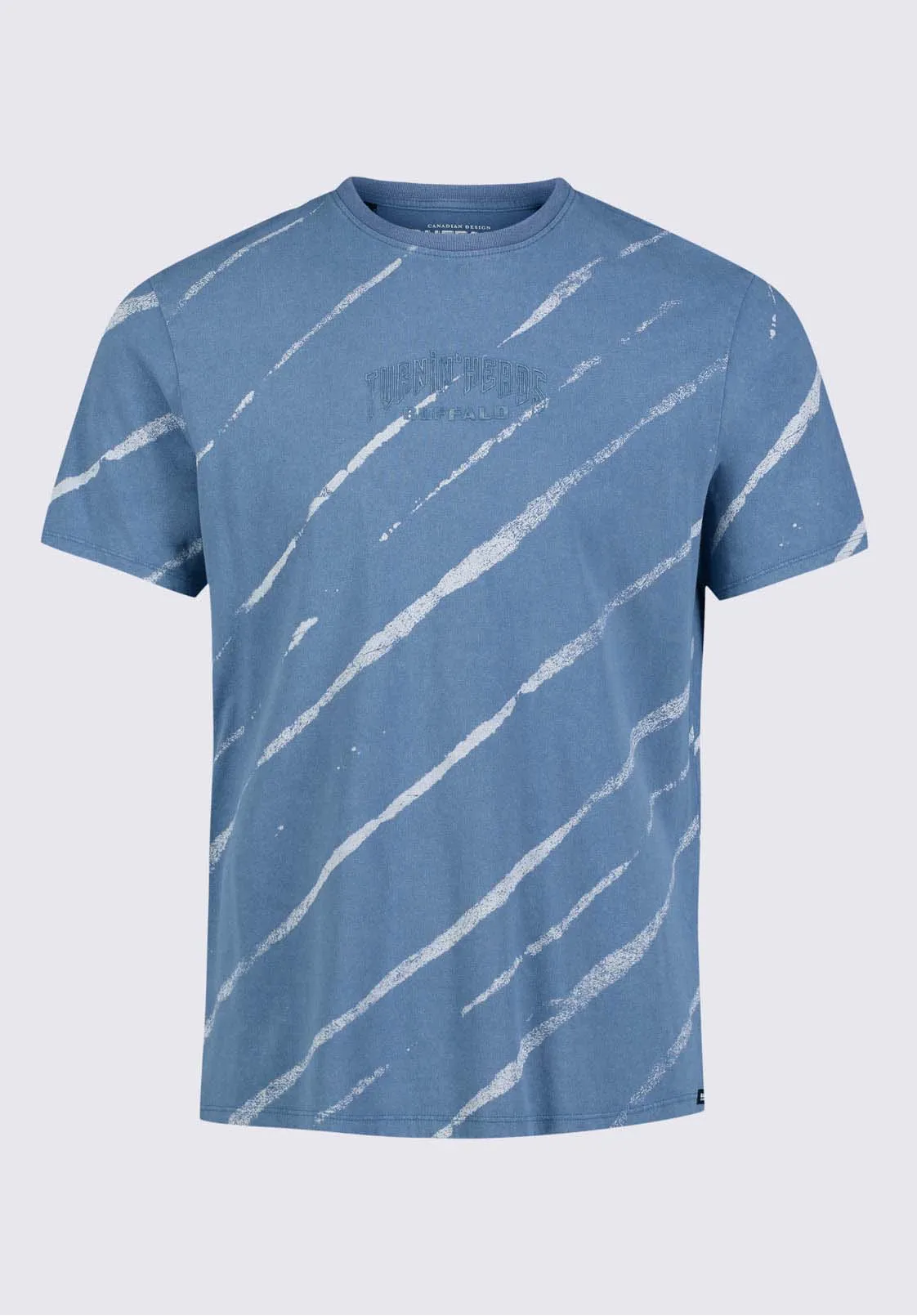 Tibug Men's Printed T-shirt in Mirage Blue - BM24320