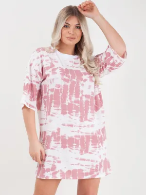 Tie Dye Oversized Boyfriend Tunic T-Shirt